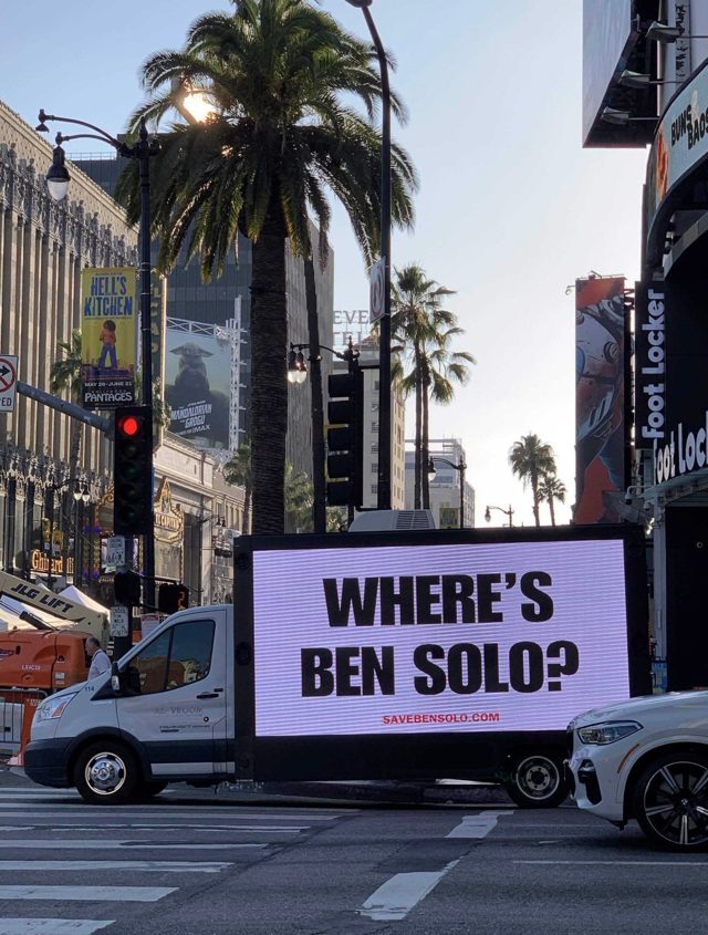 Ben Solo Truck Takes The Mandalorian and Grogu Premiere Pictures