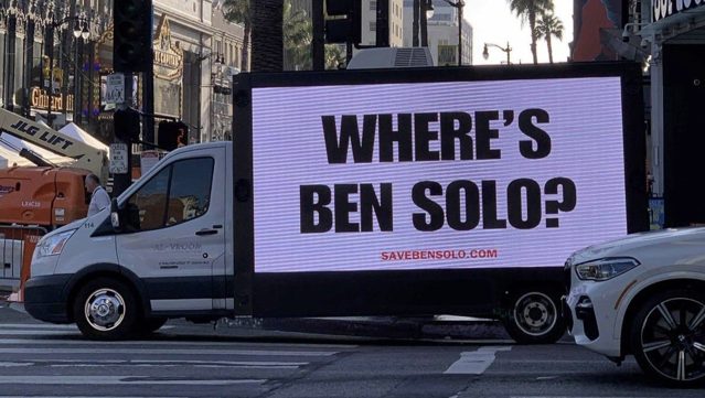The Hunt for Ben Solo Fan Marketing campaign Takes the Combat to The Mandalorian and Grogu Premiere in Hollywood