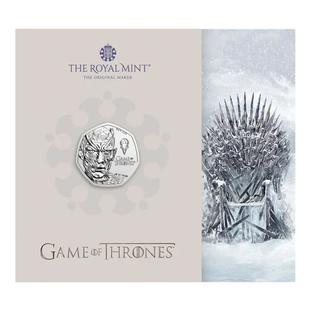 Recreation of Thrones Royal Mint 50p Cash